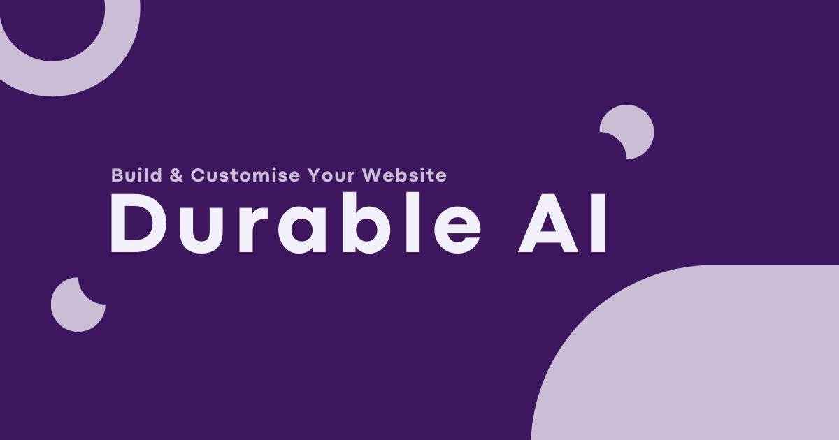 Cover Image for Build & Customise Your Website with Durable AI